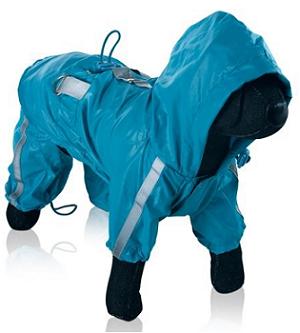 Tyrkysová pláštěnka pro psa Rain - vel. 25cm a 40cm
