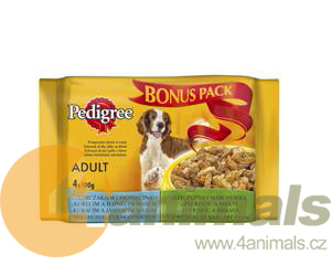 PEDIGREE kapsičky adult 4x 100g