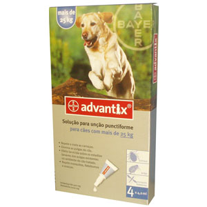 Advantix Spot On pro psy nad 25 kg (1 pipeta - 1 x 4 ml)