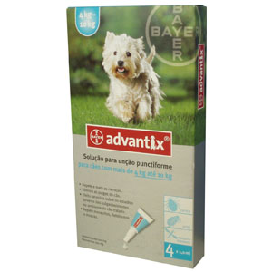 Advantix Spot On pro psy do 4-10 kg (1 pipeta - 1 x 1 ml)