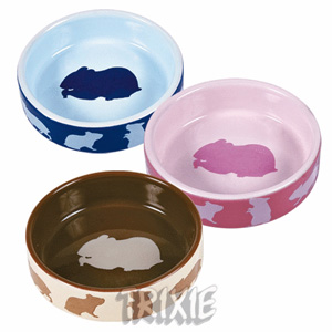 Keramická miska pro křečky barevná 80 ml/8 cm