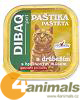 Paštika DIBAQ PET kočka drůbeží - 100g