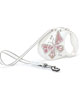 Vodítko FLEXI Glam Butterfly 3m/12 kg Pásek Bílá