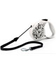 Vodítko FLEXI Black&White M 5m/20kg-lanko ornament